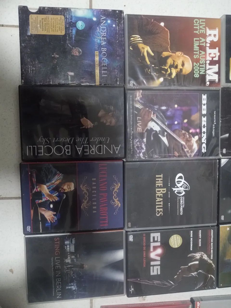 Pacote de Dvds e Cds 