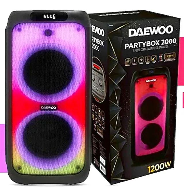 Caixa Bluetooth Daewoo 1200W Bateria até 5 horas - Foto 5
