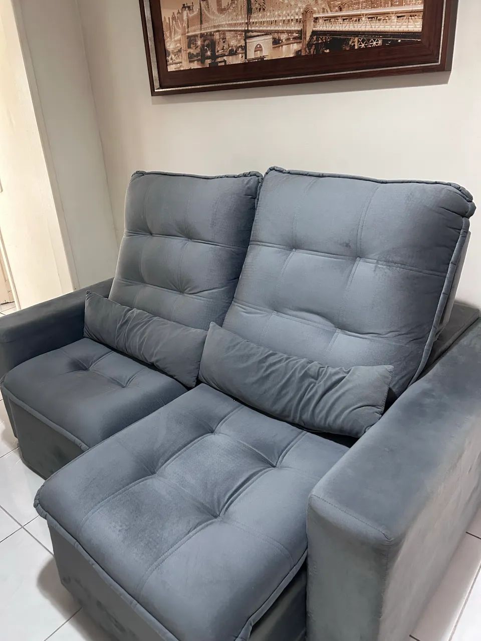 Sofá veludo 