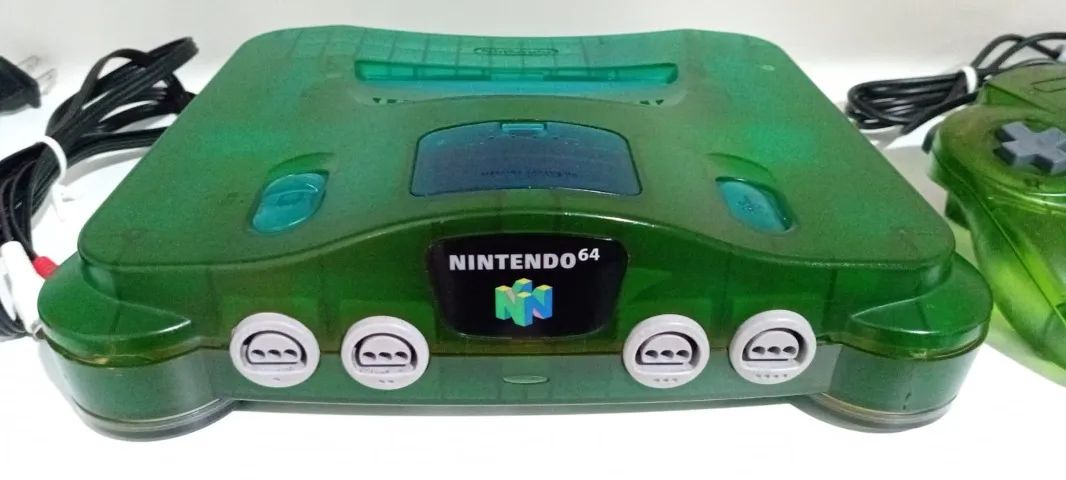 CONSOLE NINTENDO 64 VERDE TRANSLÚCIDO SEM CX - Foto 3