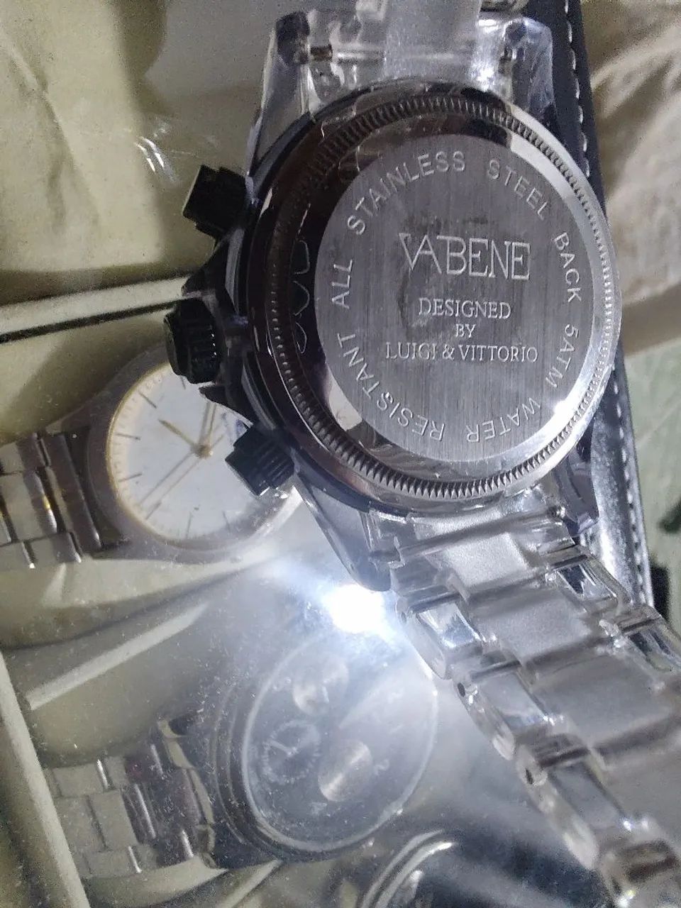 Relógio vabene pulseira transparente  - Foto 3