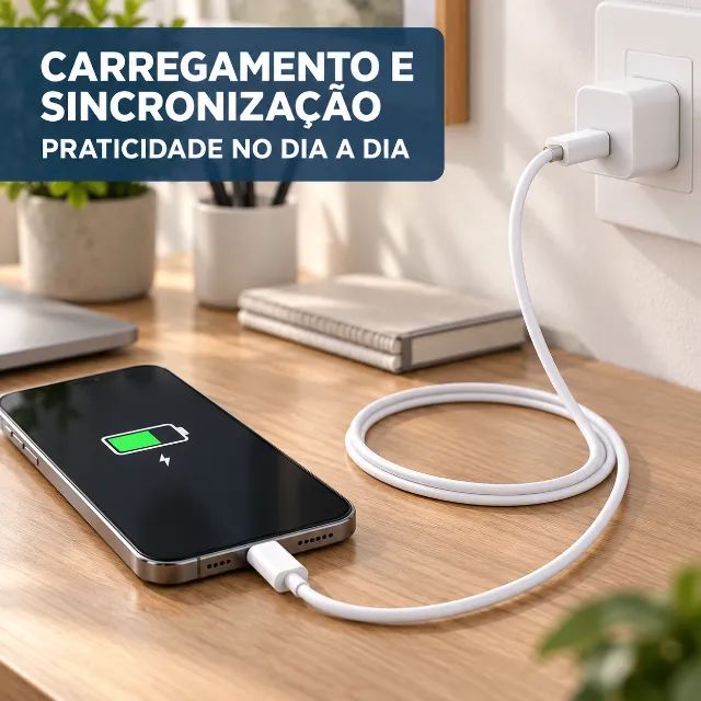 Cabo De Carregador Tipo-c E Lightning - Foto 2