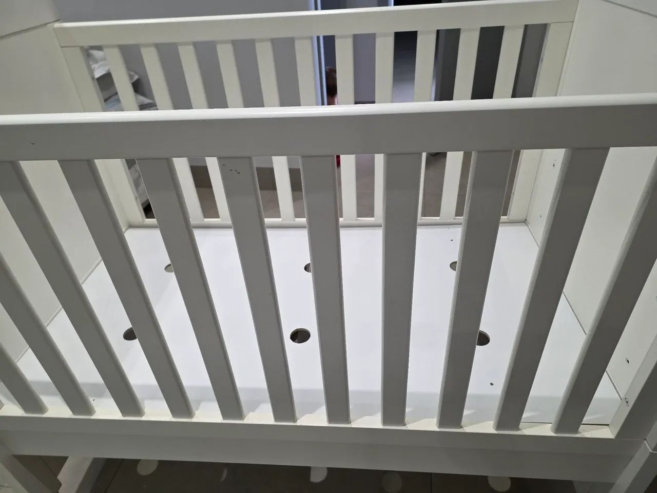 Berço Bebê Branco MDF + Colchão Ortobom  - Foto 5