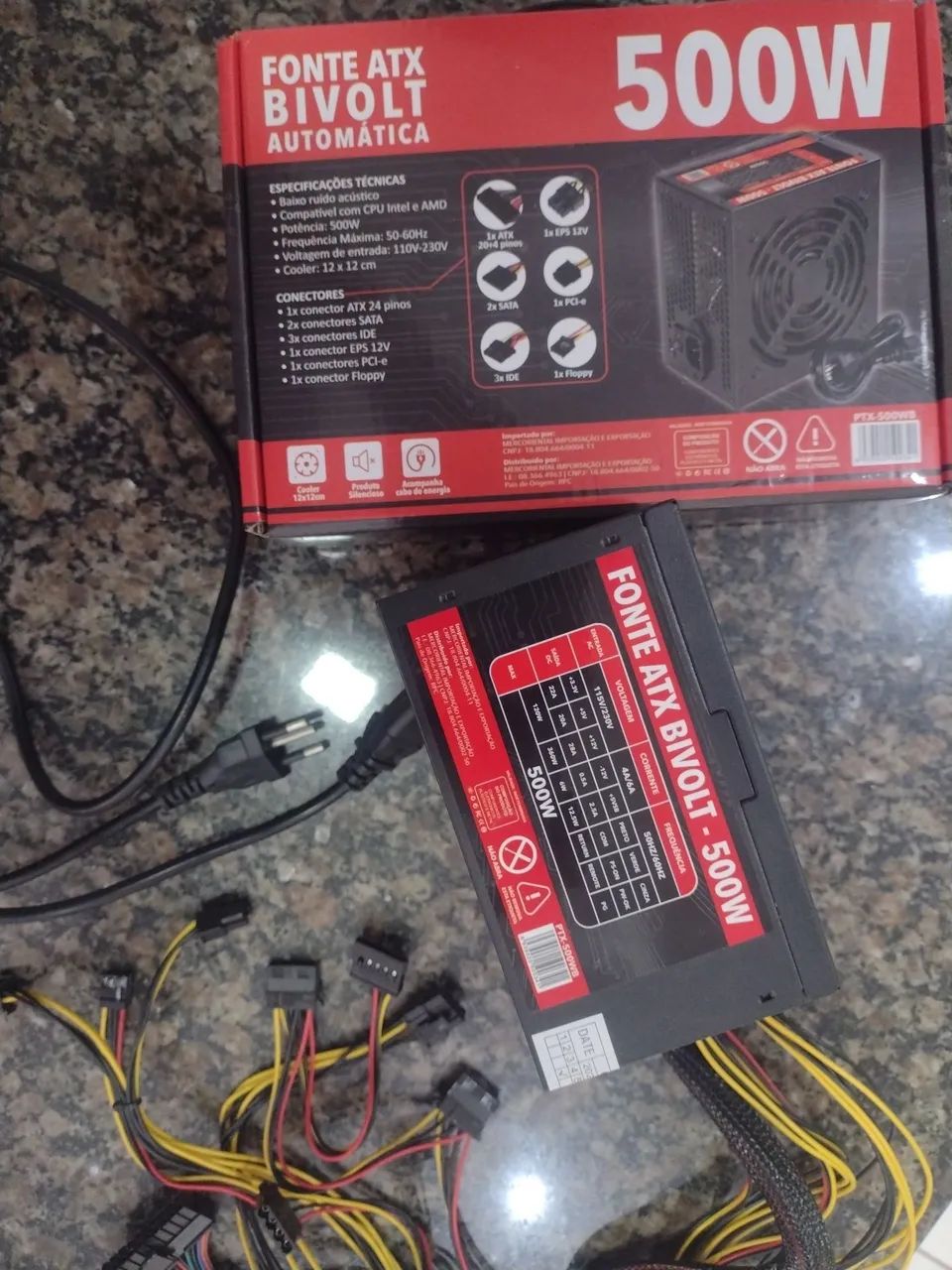 Fonte ATX 500W Genérica - Bivolt Automática - Foto 5