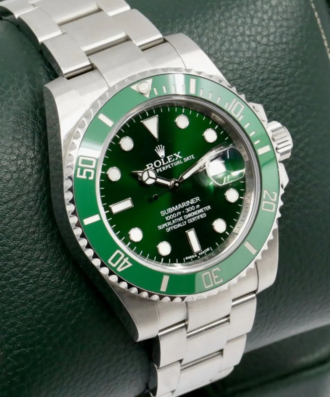 Relogio Rolex Submariner Hulk Verdr Automatico + Estojo - Foto 2