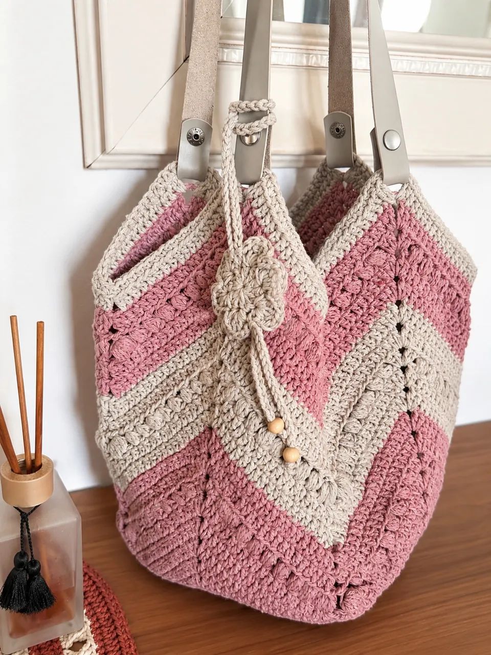 Bolsa de crochê  - Foto 4