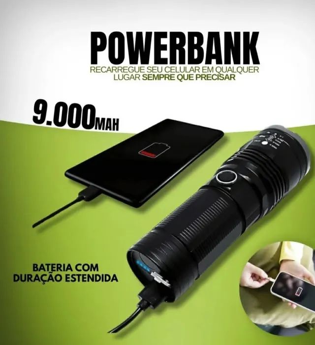 Lanterna LELONG  9000 mah - Foto 3
