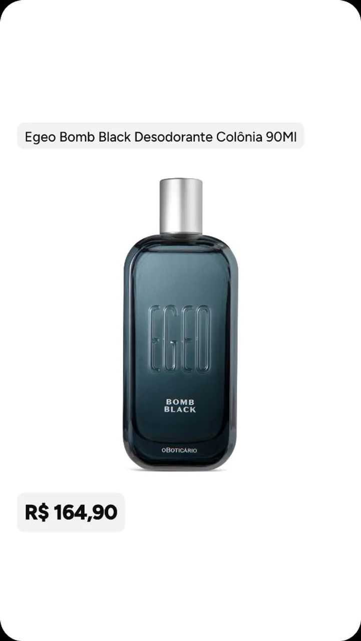 Egeo Bomb Black Boticário 