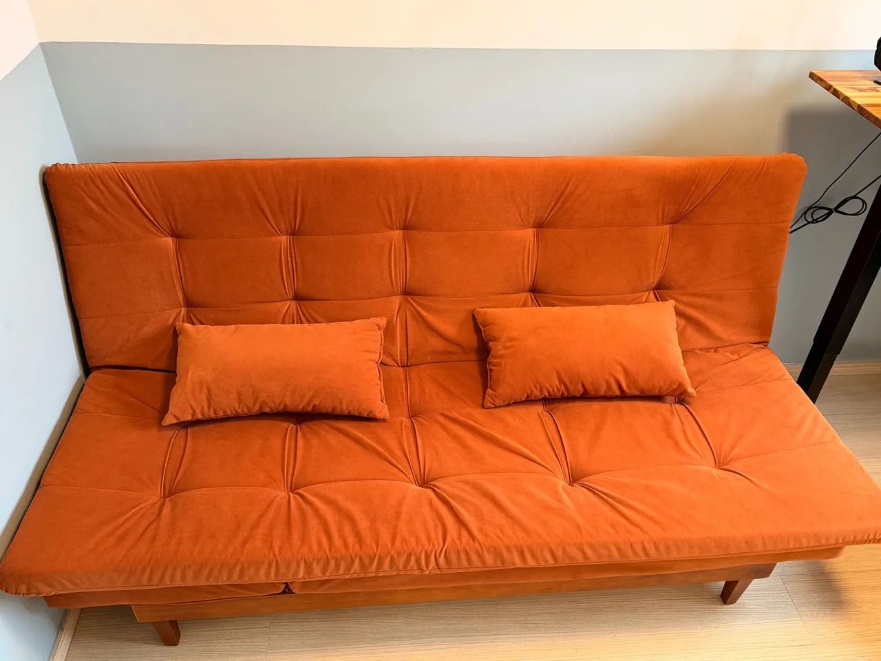 Sofá Cama versátil, Terracota - 1,90x1,25m