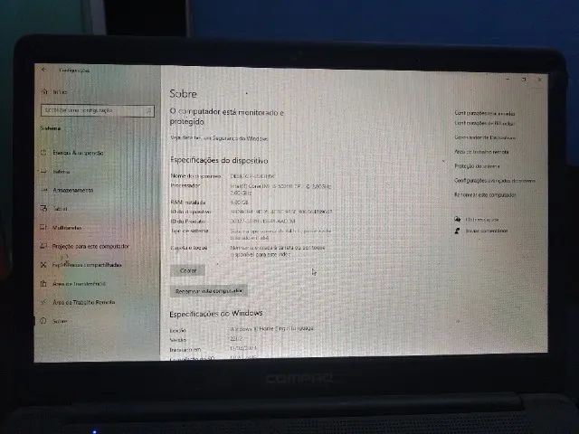 NOTEBOOK COMPAQ PRESARIO CQ - 27 4GB INTEL COREI3 / 256GB - USADO - Foto 5