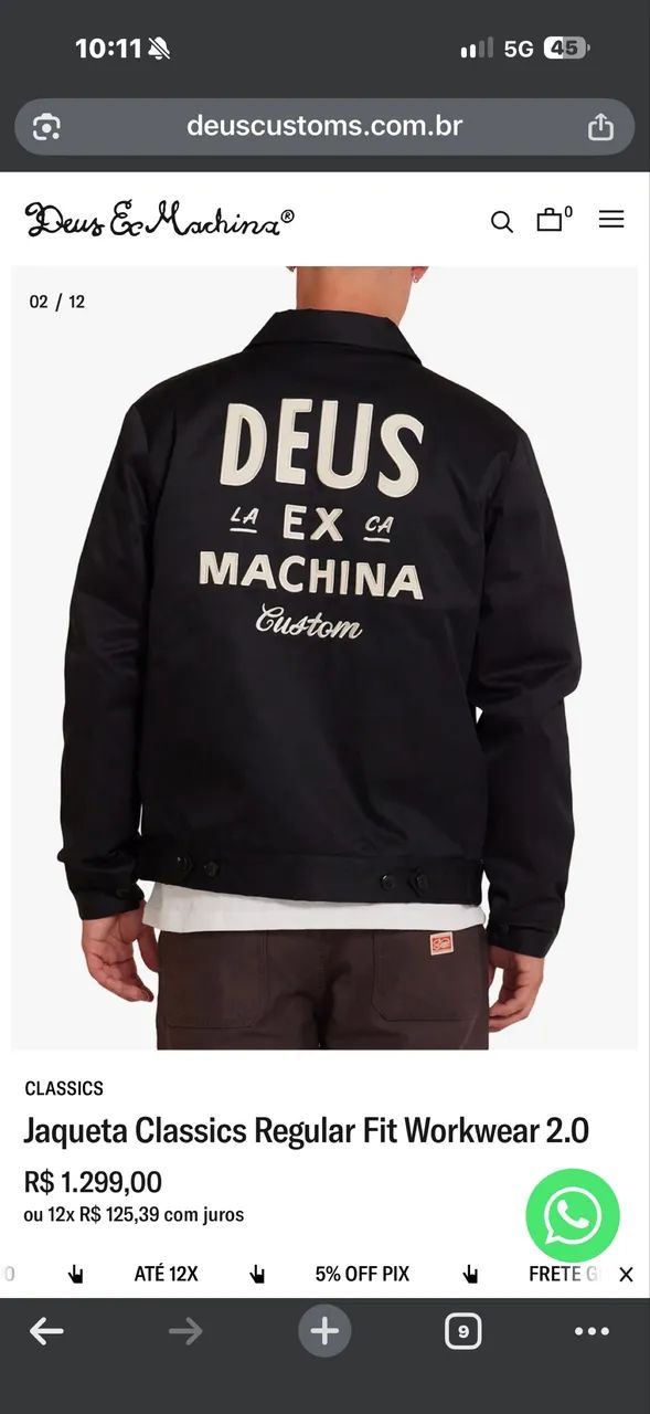 Jaqueta Deus Ex Machine - nova  - Foto 2
