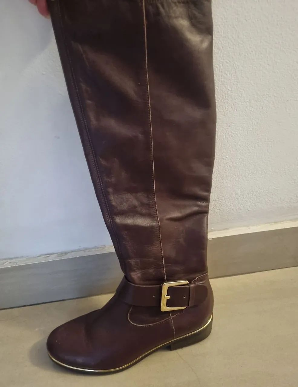 Bota de couro Jorge Bischoff Cano Alto  - Foto 4