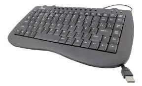 Teclado Multimídia USB Ergonômico Pequeno - Foto 4