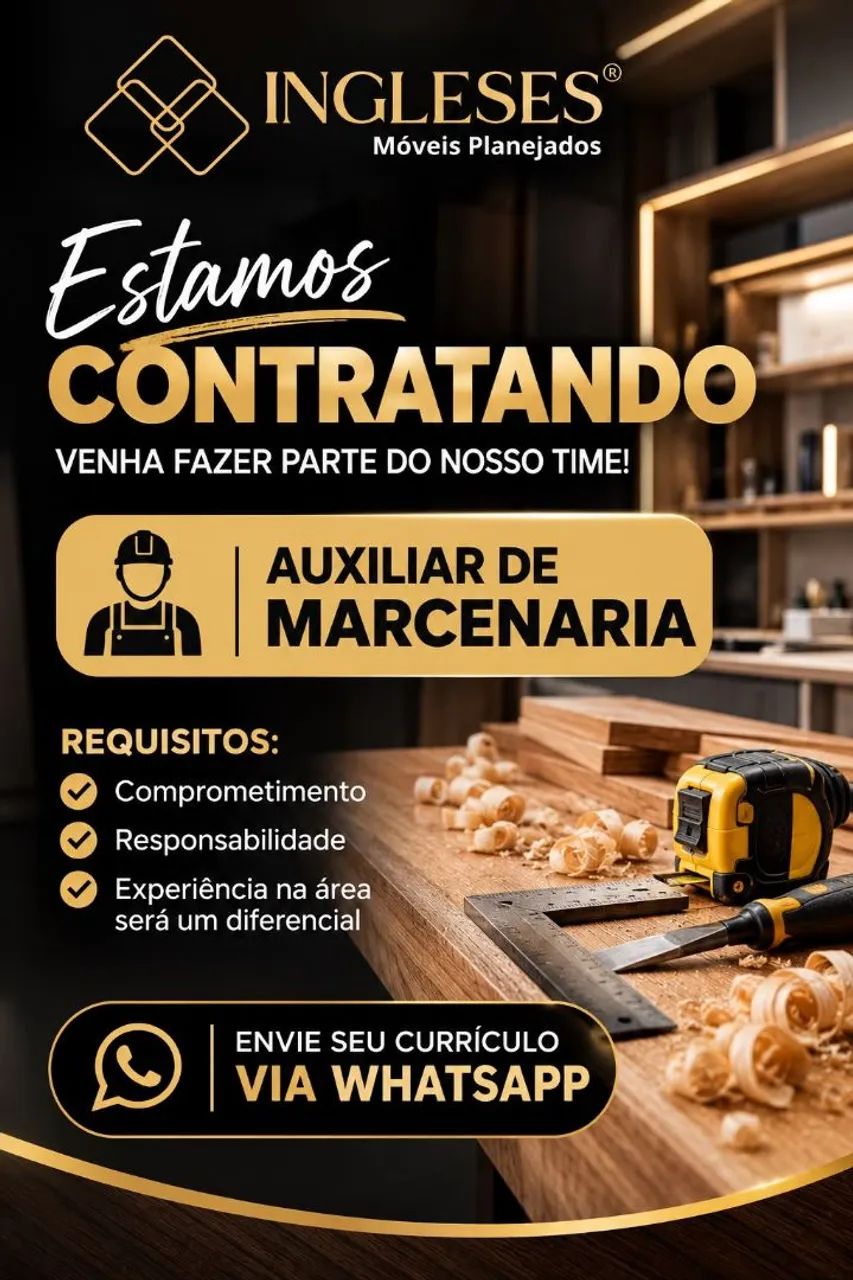 Auxiliar De Marcenaria