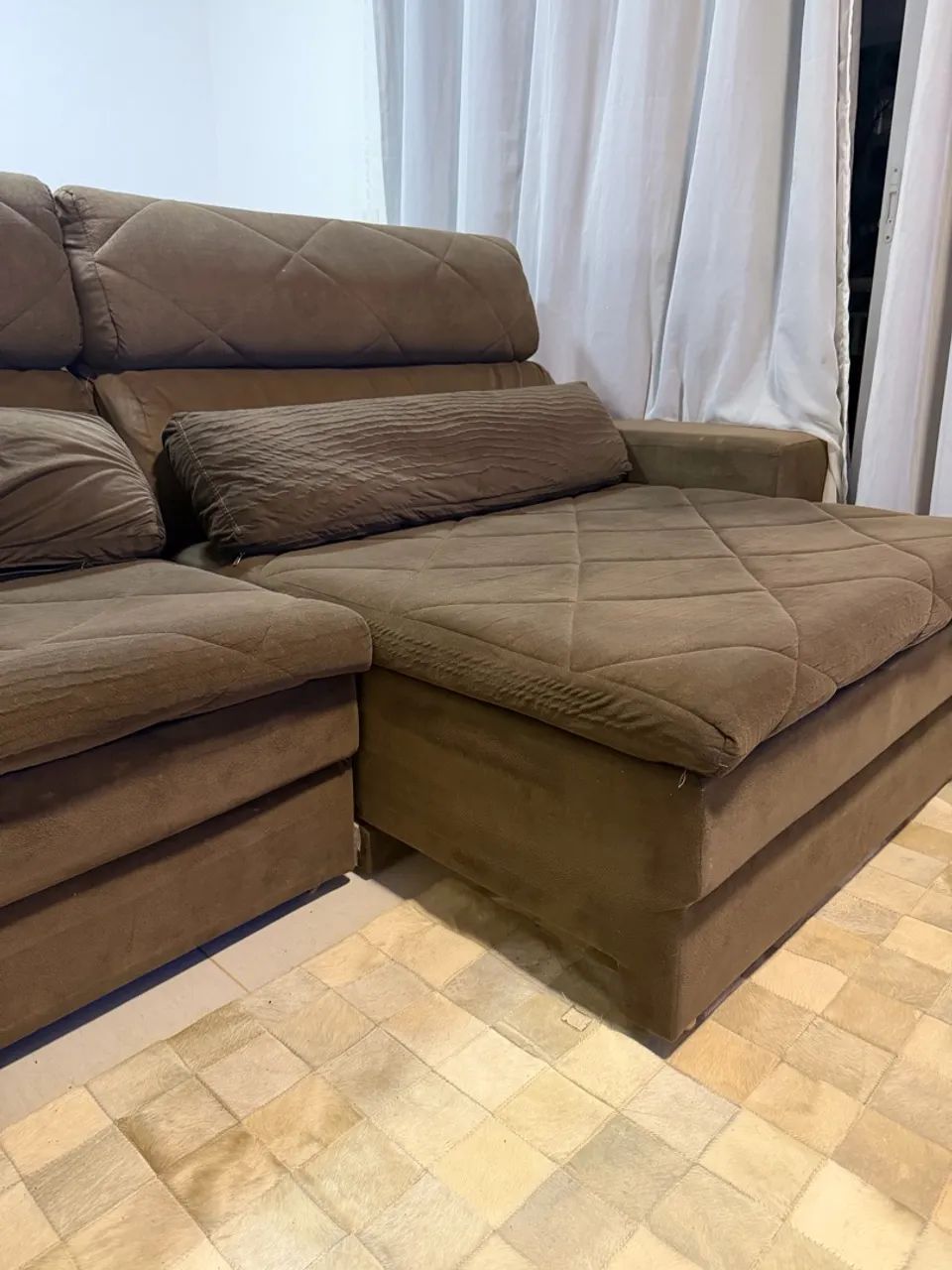SOFÁ RETRÁTIL GRANDE - 2,88M | R$ 1.500 - Foto 2