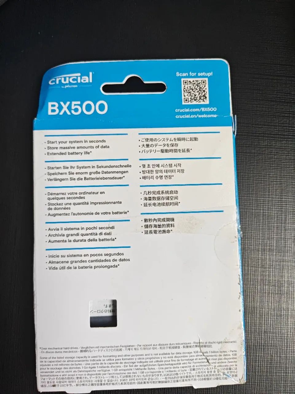 Hd Crucial SSD 1tb BX500 - Foto 2