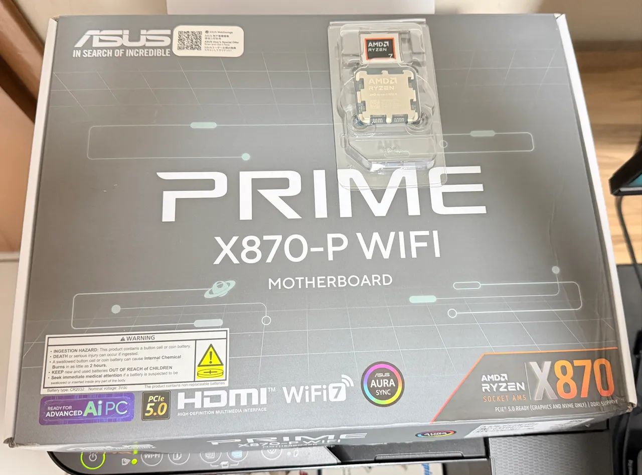 X870 + Ryzen 7 9700X