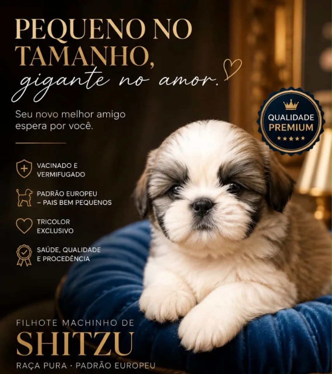Filhote de shitzu mini 