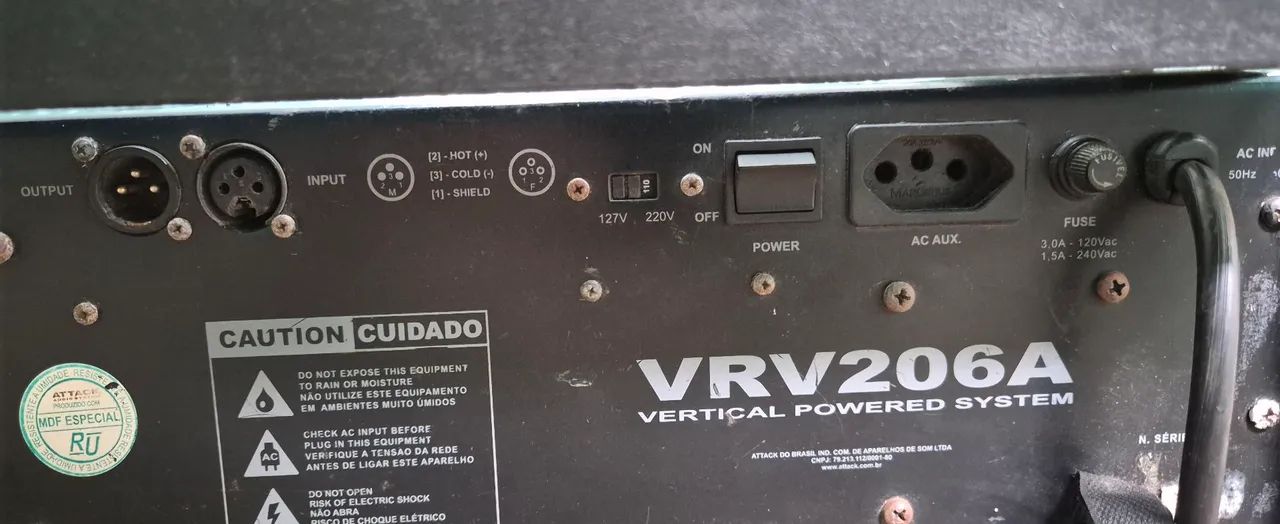 Par de caixa Line Arrays ATTACK VRV 206A  - Foto 3