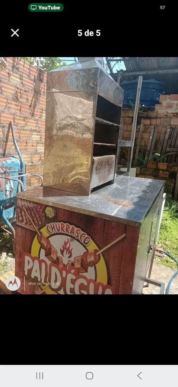 Carrinho pra vender churrasco. - Foto 2