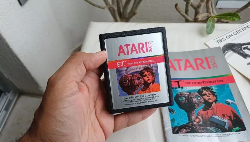 Jogo E.t. Extra Terrestre Atari 2600 + Manual + Insert Raro - Foto 3