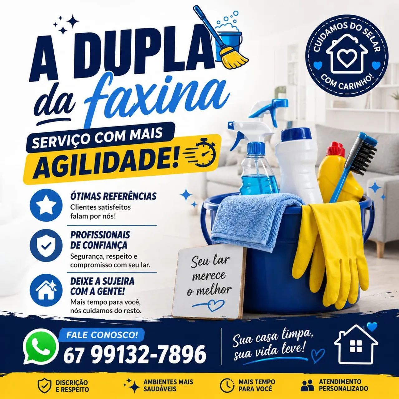 Agente já dia faxina 