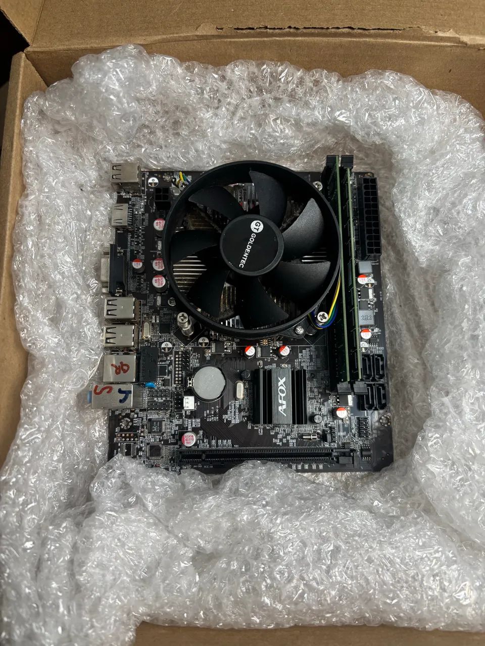 KIT PLACA MÃE, PROCESSADOR, MEMÓRIAS RAM - Foto 2