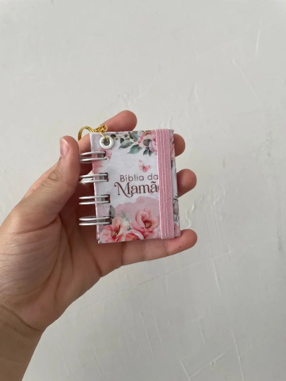 Kit 5 Chaveiros Mini Bíblia com Versículos   - Foto 3