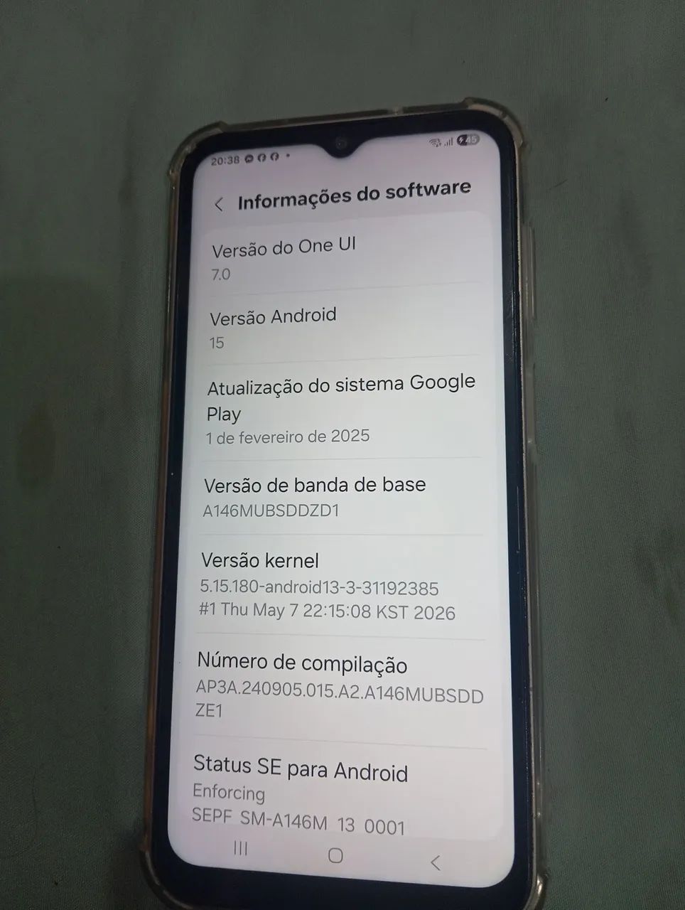 Smartphone Samsung Galaxy a14 5g 128gb 4 de ram usado com capa e película m - Foto 3