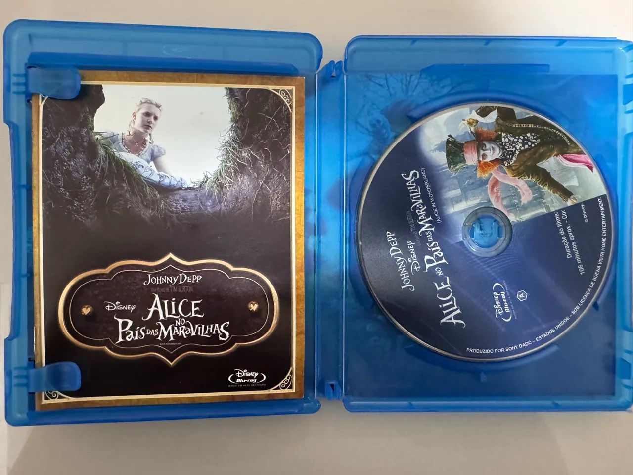 Bluray Filme Alice No Pais das Maravilhas - Foto 3