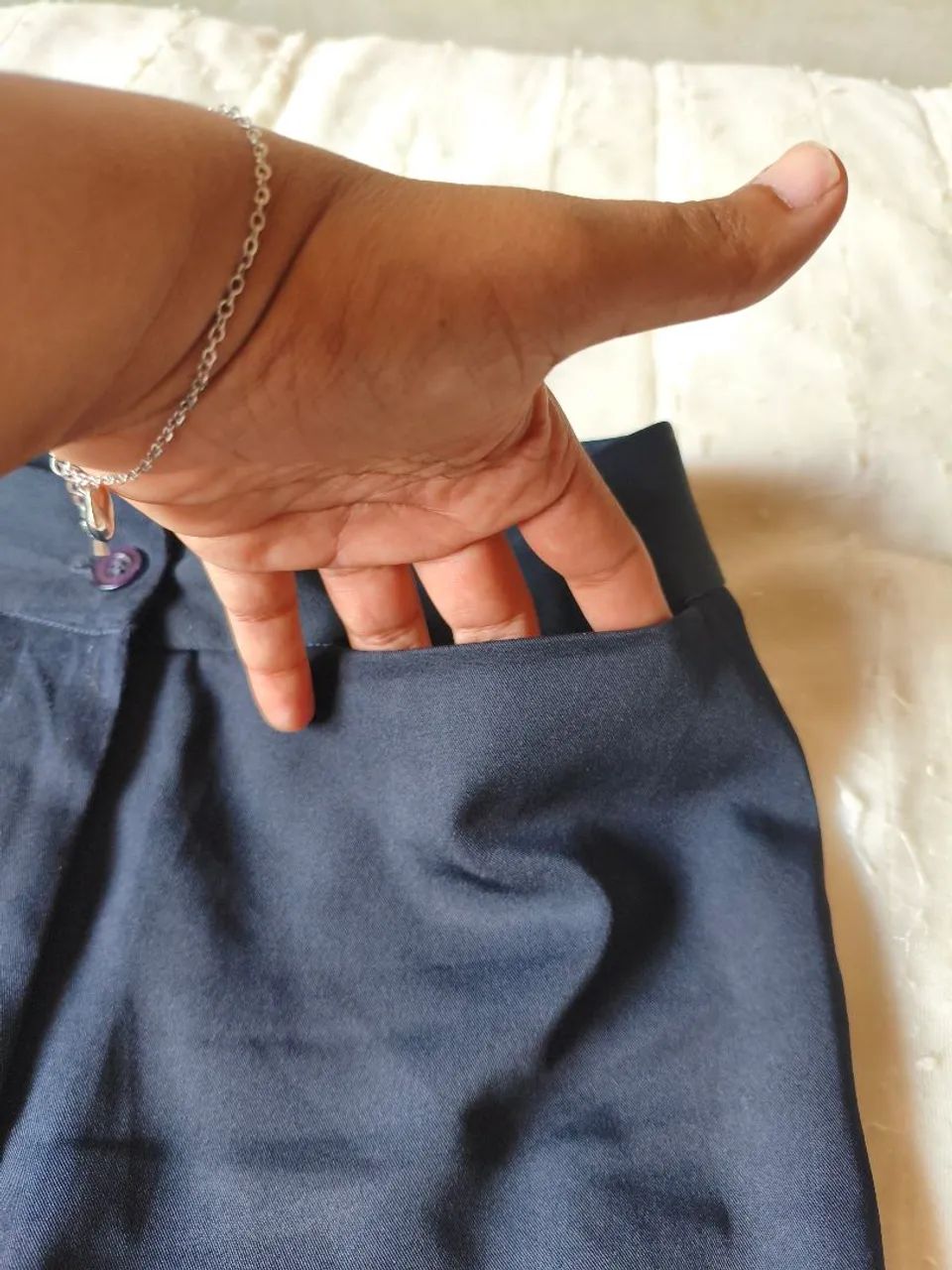 Calça social feminina preta P - Foto 4