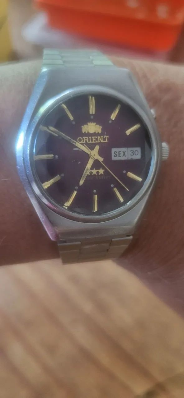 Relógio oriente automático anos 70 revisado 