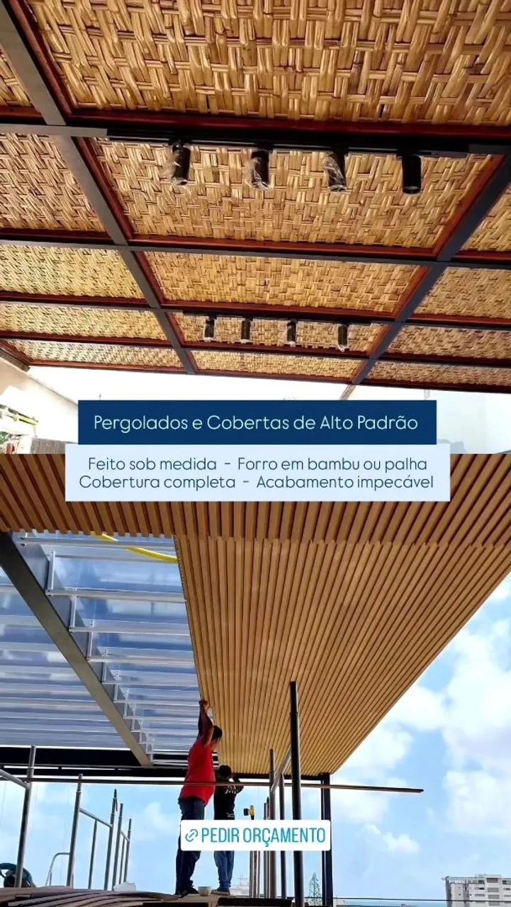 Solicite seu orçamento Cobertas em bambu ,Pergolados etc  - Foto 4