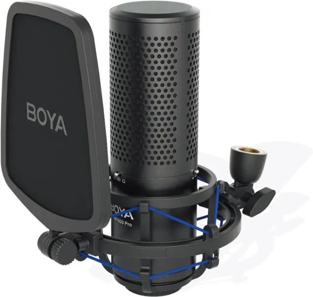 MICROFONE CONDENSADOR BOYA BY-M1000 PRO XLR - Foto 4