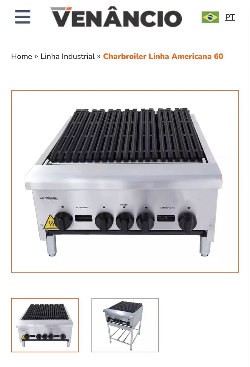 Char broiler Venâncio CGG60