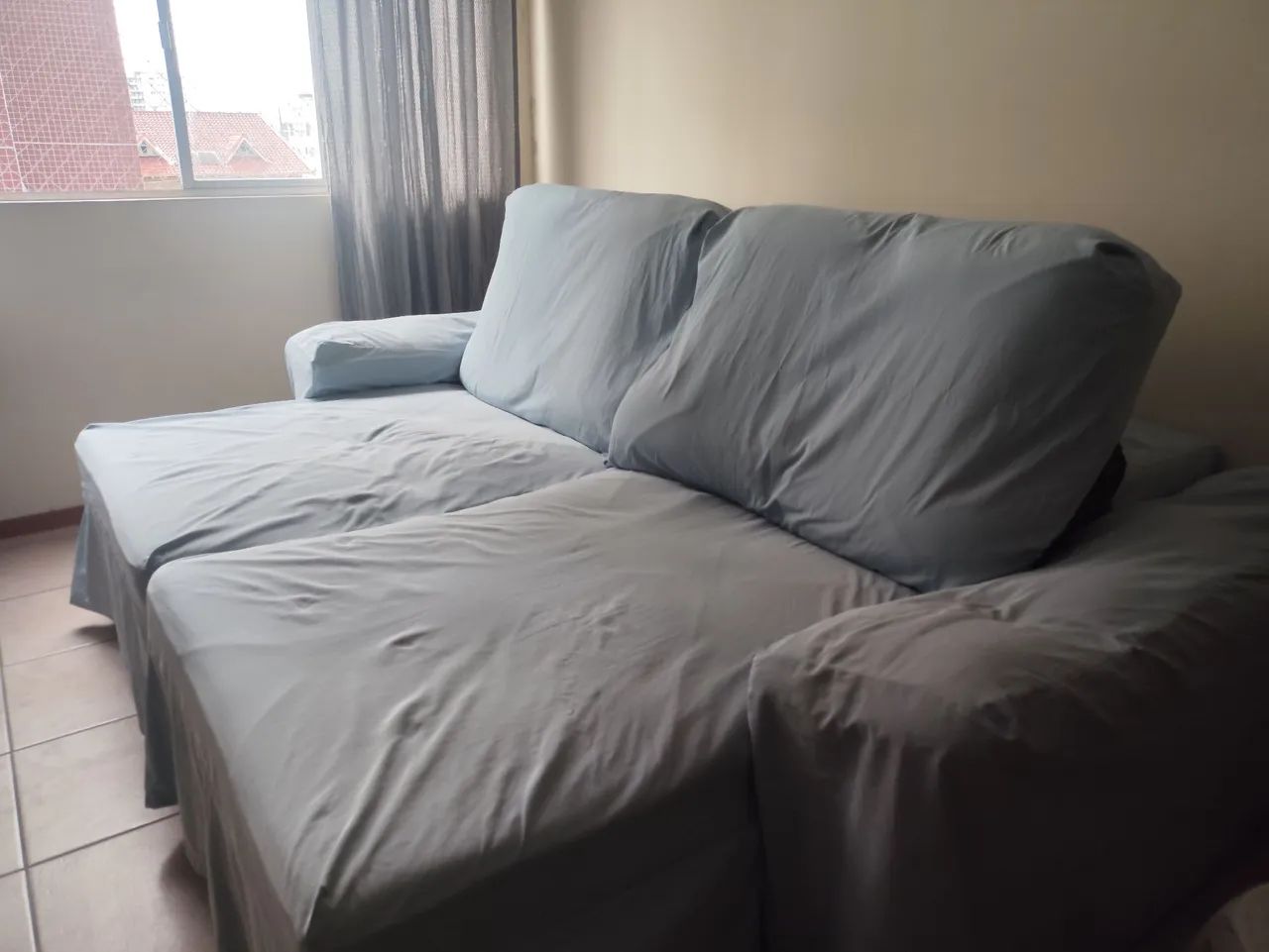 Vendo Sofá retrátil, 3 lugares pouco uso - Foto 5