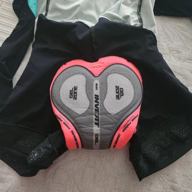 Macaquinho de ciclismo feminino seminovo - Foto 3