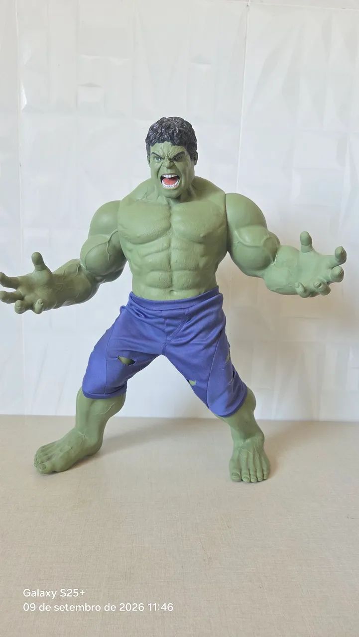 BONECO DO HULK - PEÇA DE COLEÇÃO IMPRESSIONANTE!  - Foto 2