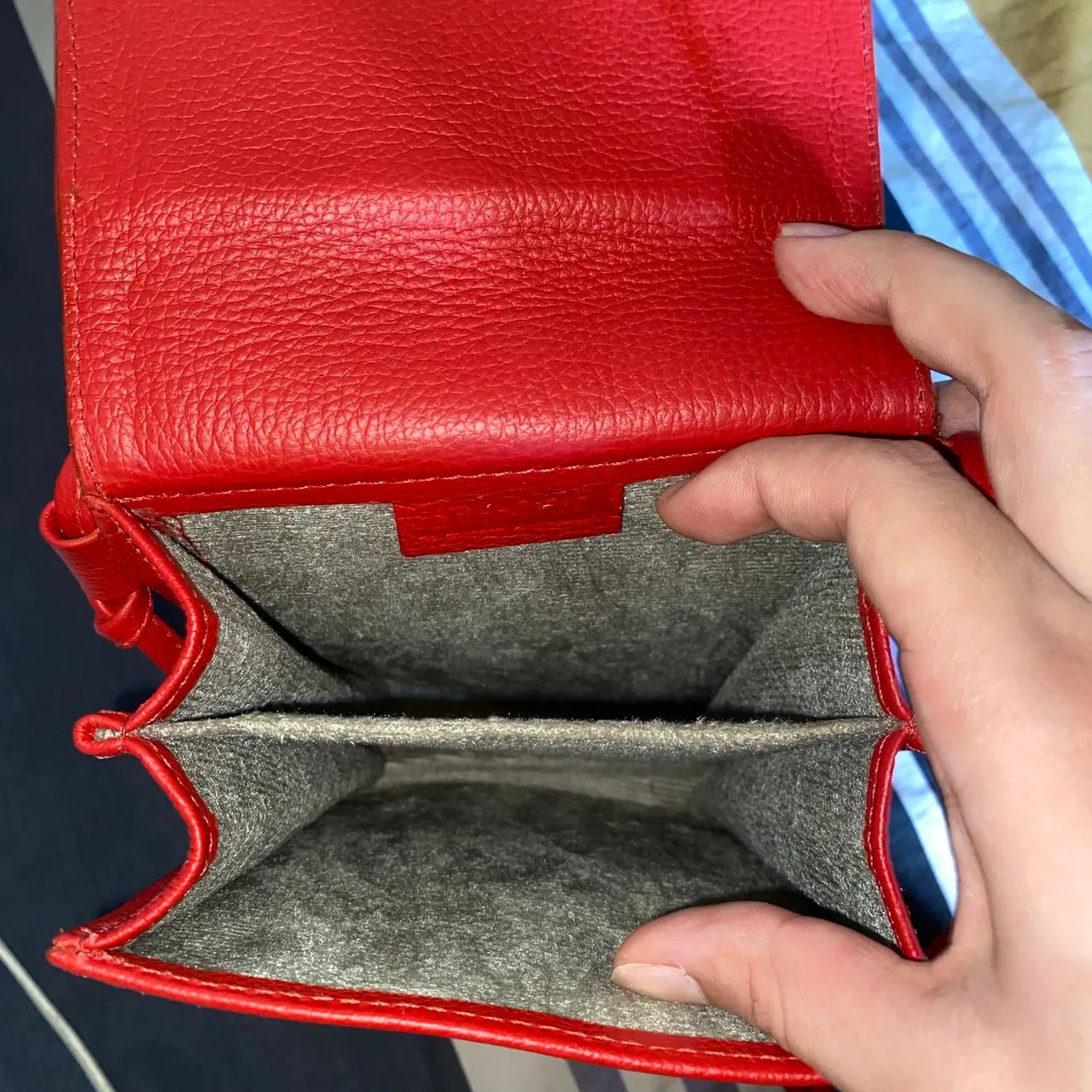 Bolsa Arrazo Couro Seminova  - Foto 3