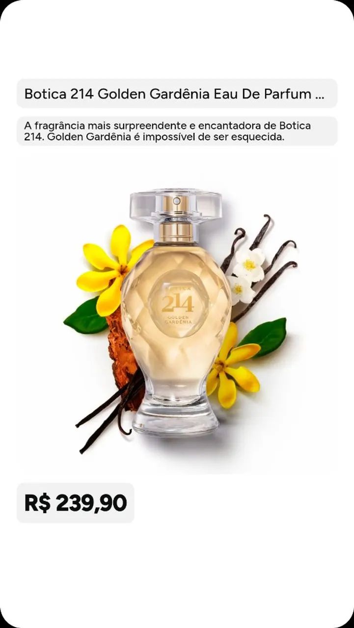 PEEFUME EAU BOTICA 214 GARDÊNIA 