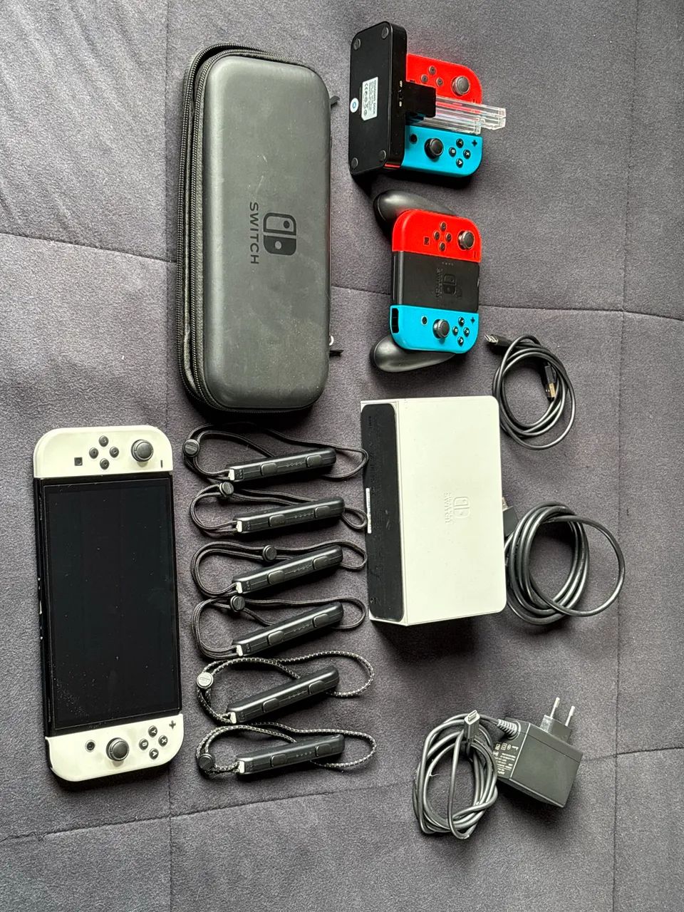 Nintendo Switch OLED Branco + 4 Joy-Cons + SD 256GB (Sem Drift) - Foto 4