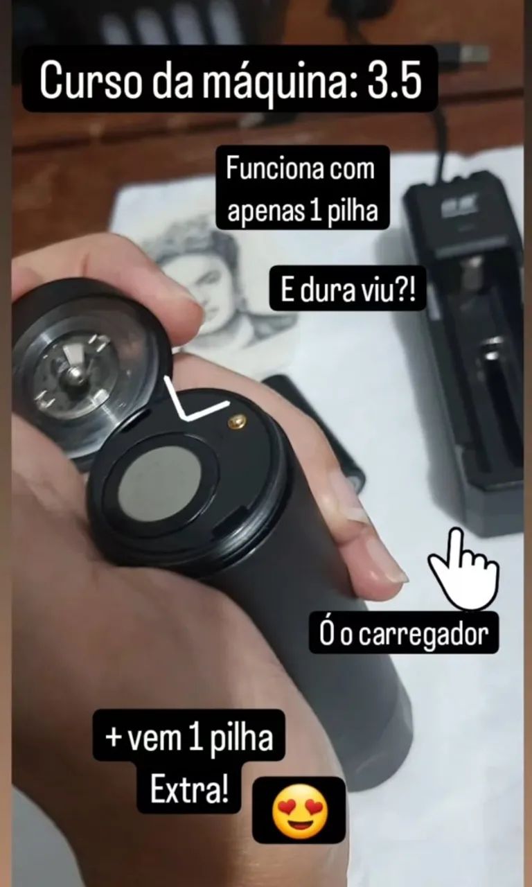Máquina Pen para tatuagens fine line - Foto 3