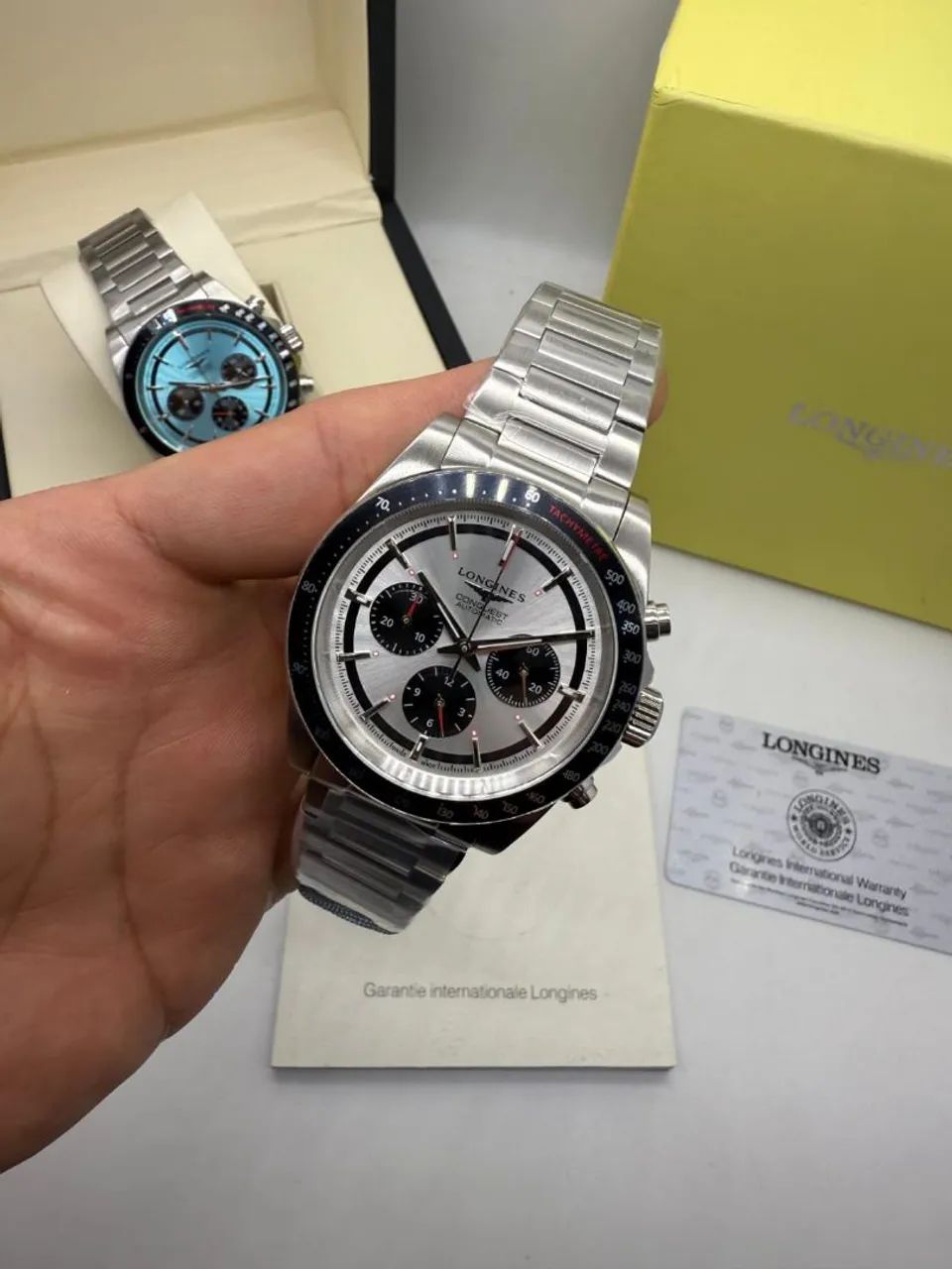 Relógio Estilo Longines Conquest Chronograph 42mm - Foto 4