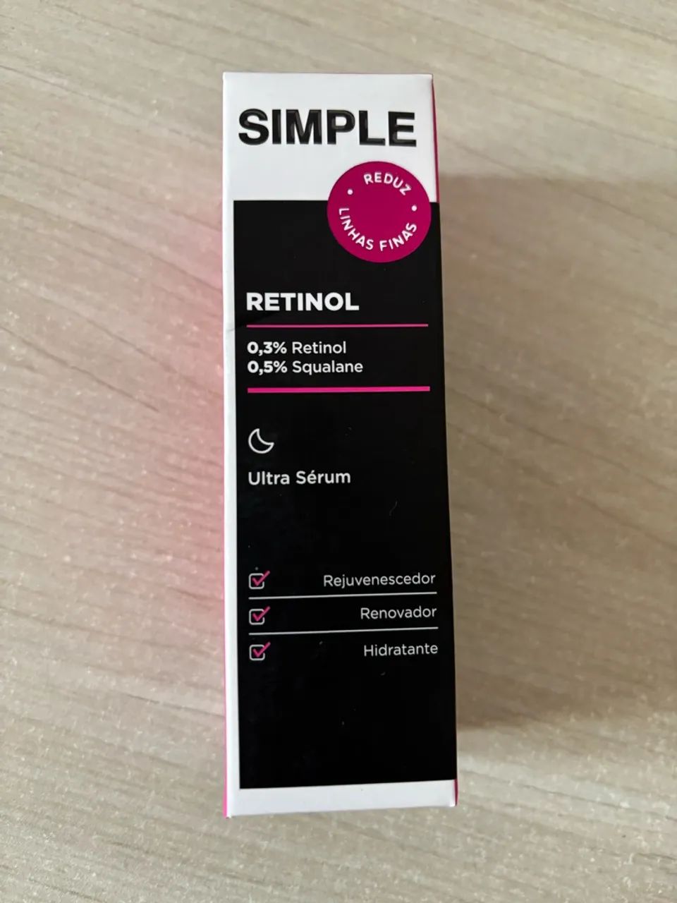 Serum retinol novo da simple organic 