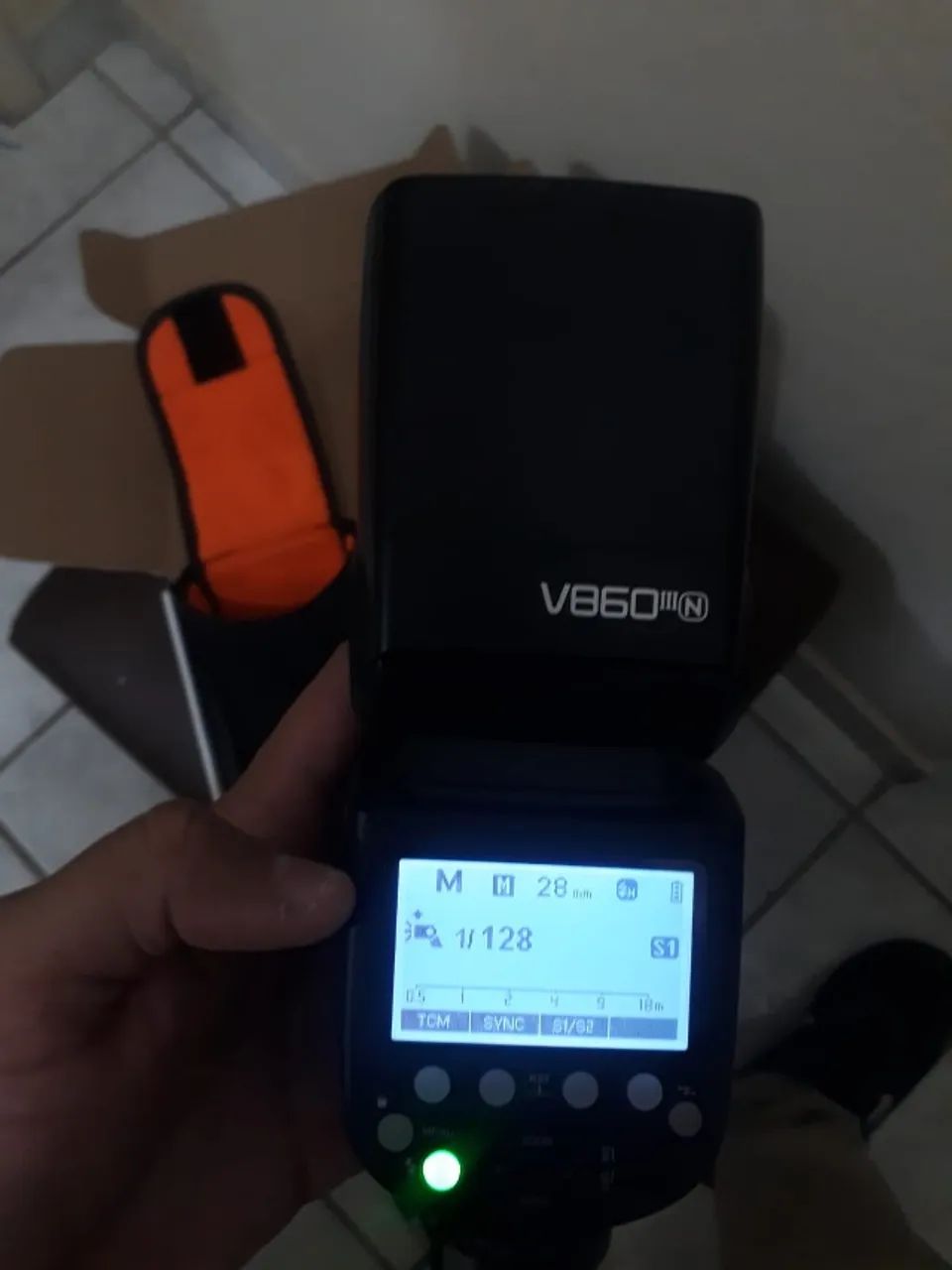 Flash Godox Para Canon V860 Iii Ttl Hss Com Luz Modelagem - Foto 3