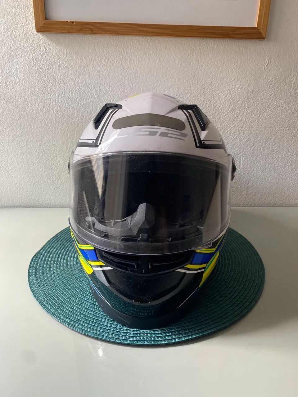 Ls2 Xdron Verde e Azul  - Foto 4