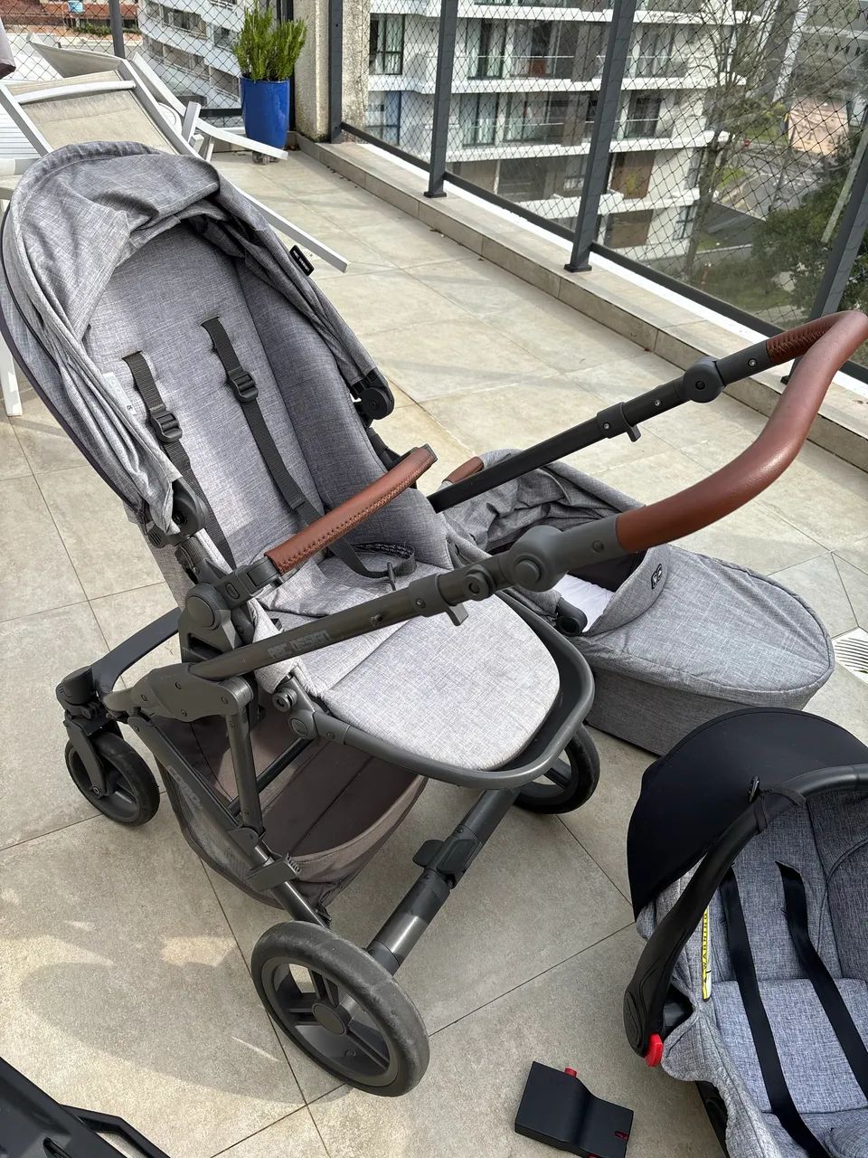 Carrinho de Bebê Como4 ABC Design + Base Isofix - Foto 3