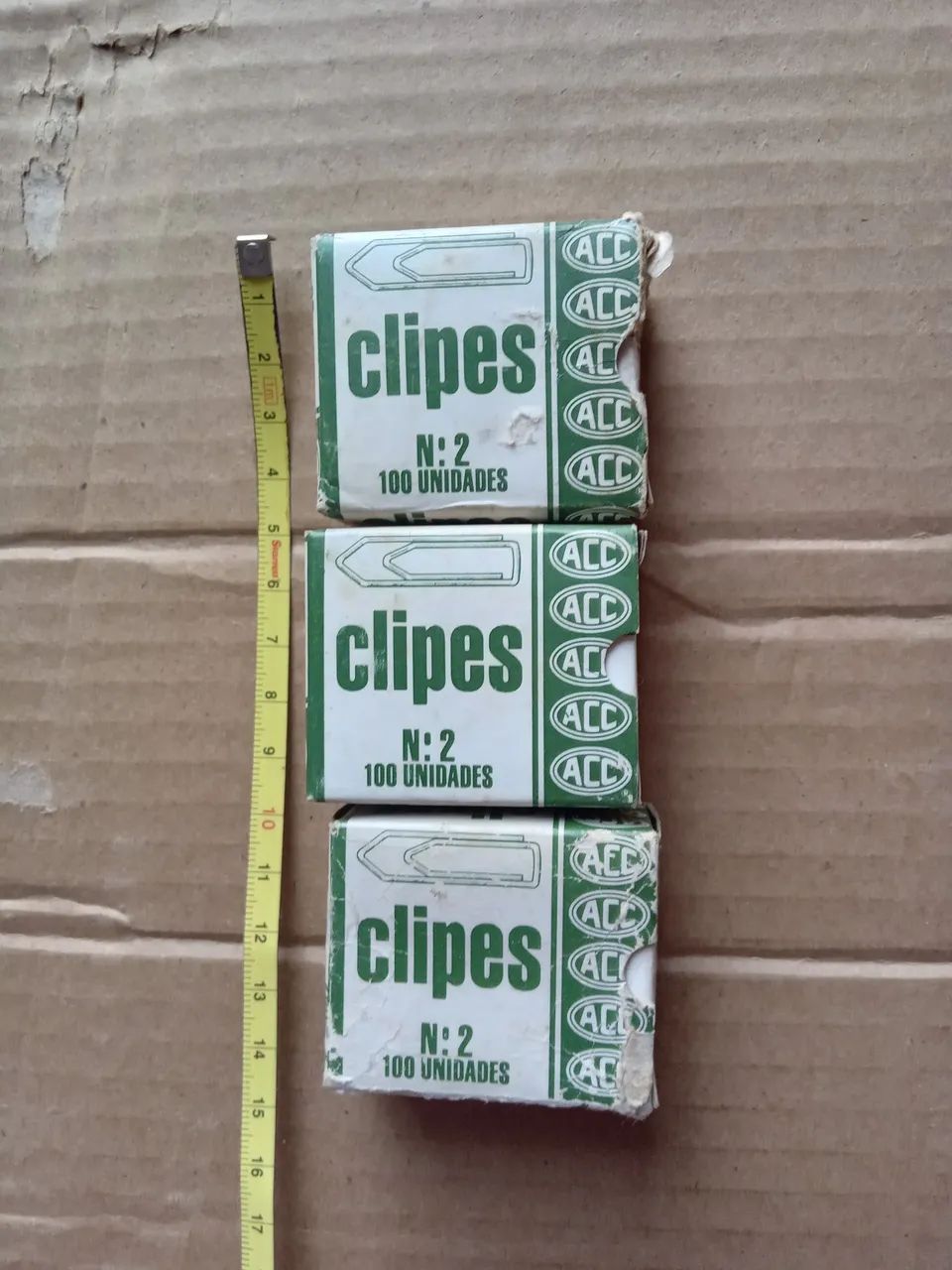 Lote mini caixa de clipes antigas vazias 