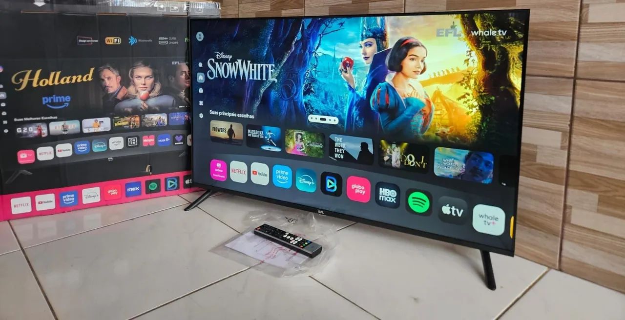 Tv smart e android 43 polegadas nova única dona aceito cartão 