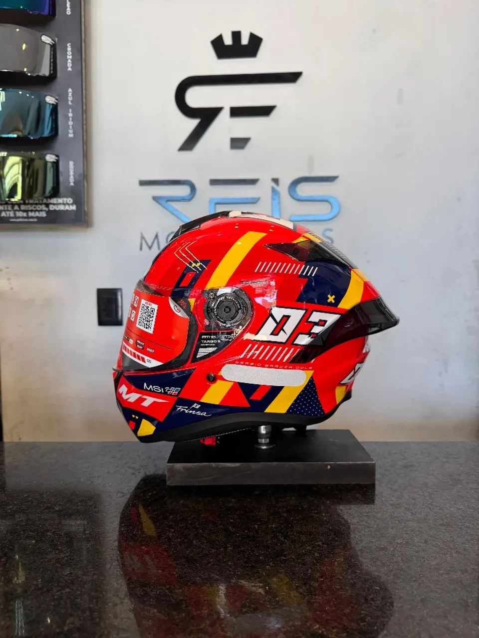CAPACETE MT HELMETS STINGER E TARGO S - Foto 9